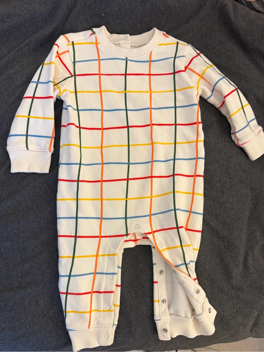 Primary One-Piece with Rainbow Grid